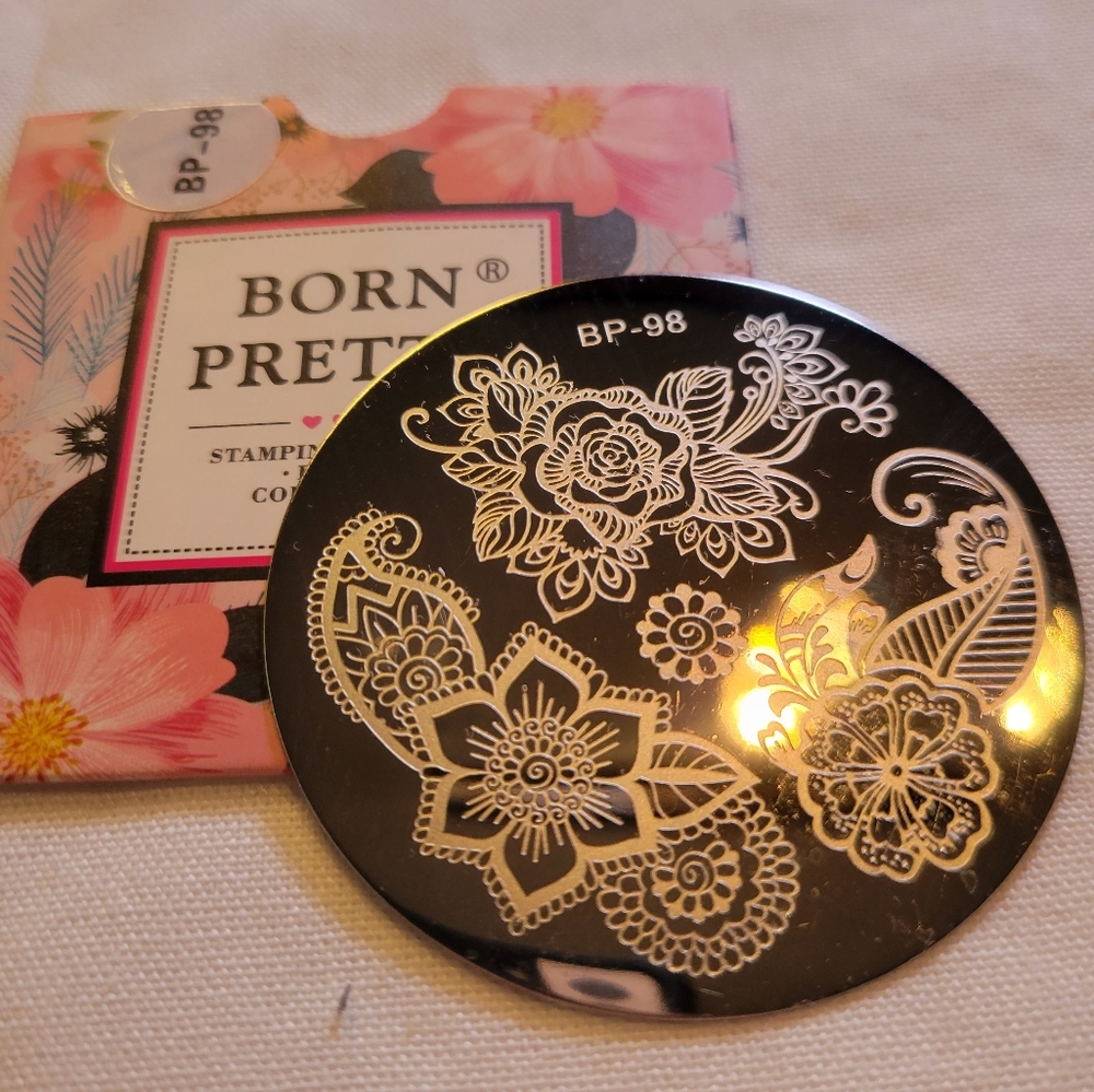 Nail Stamping Plate - Born Pretty #98